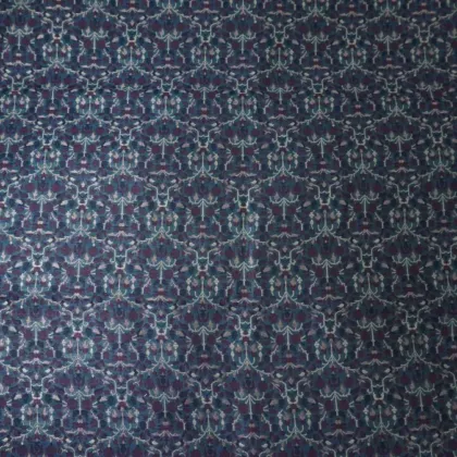 KashiFab Banarasi Fancy Yarn Viscose Jacquard Navy fabric wholesale Varanasi