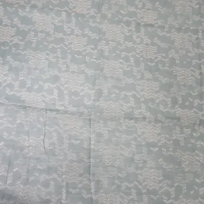 KashiFab Banarasi Fancy Yarn Viscose Jacquard Grey fabric wholesale Varanasi