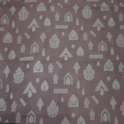 KashiFab Banarasi Fancy Yarn Viscose Jacquard Charcoal fabric wholesale Varanasi