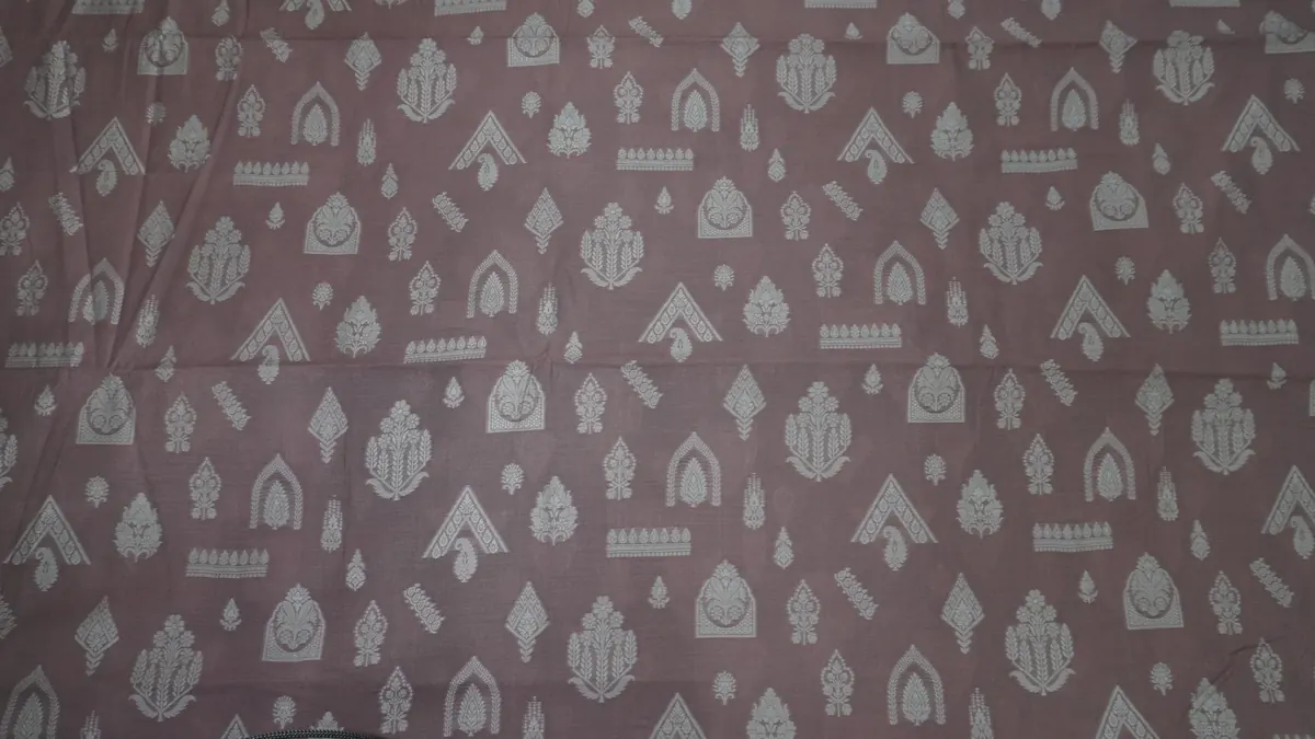 KashiFab_banarasi_fancy_yarn_viscose_jacquard_cho_u10_charcoal_01 KashiFab Banarasi Fancy Yarn Viscose Jacquard Charcoal fabric wholesale Varanasi