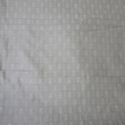 KashiFab Banarasi Fancy Yarn Viscose Jacquard Grey fabric wholesale Varanasi