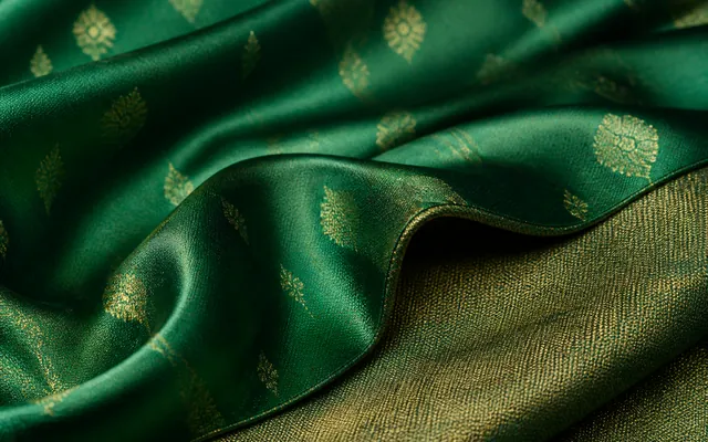 KashiFab mashru silk Banarasi fabric with silk face