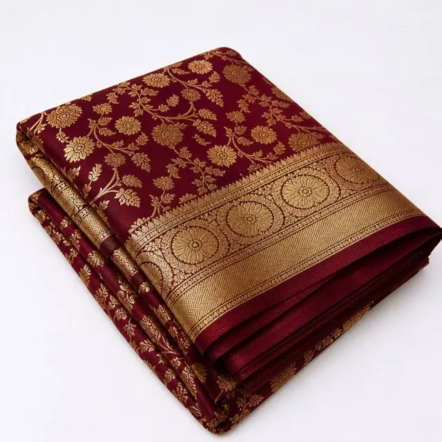 KashiFab Banarasi Handloom Silk Sarees - Banaras silk fabric online