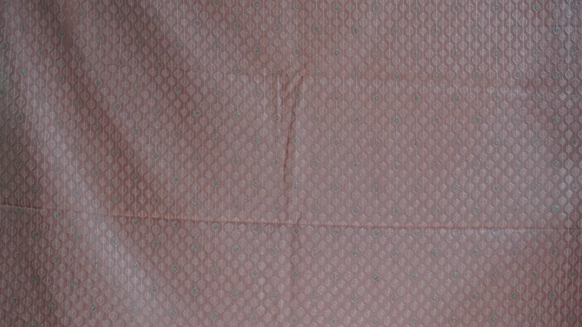 KashiFab Banarasi Heritage Embroidery Fabric Red fabric wholesale Varanasi