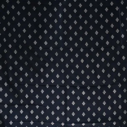 KashiFab Banarasi Katan Spun Meena Brocade Black fabric wholesale Varanasi