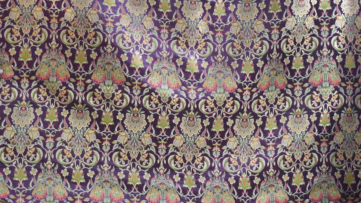 KashiFab_banarasi_kimkhab_brocade_cho_u05_red_01 KashiFab Banarasi Kimkhab Brocade Red fabric wholesale Varanasi