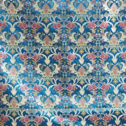 KashiFab Banarasi Kimkhab Brocade Navy fabric wholesale Varanasi