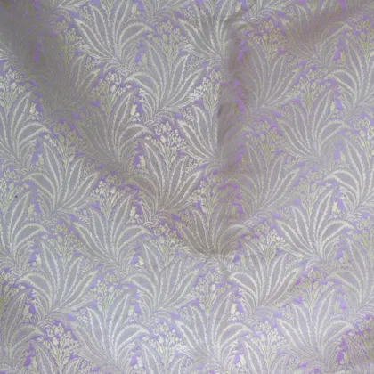 KashiFab Banarasi Kimkhab Brocade Grey fabric wholesale Varanasi