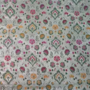 KashiFab Banarasi Kimkhab Brocade Grey fabric wholesale Varanasi
