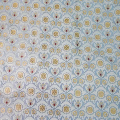 KashiFab Banarasi Kimkhab Brocade Grey fabric wholesale Varanasi