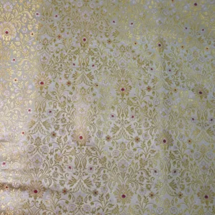 KashiFab Banarasi Kimkhab Brocade Gold fabric wholesale Varanasi
