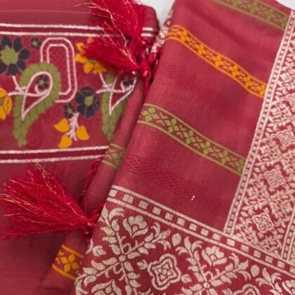 KashiFab BANARASI LADIES SUIT SET online - authentic Varanasi weave