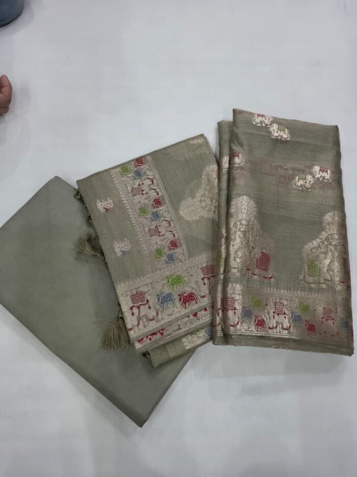 KashiFab BANARASI LADIES SUIT SET online - authentic Varanasi weave