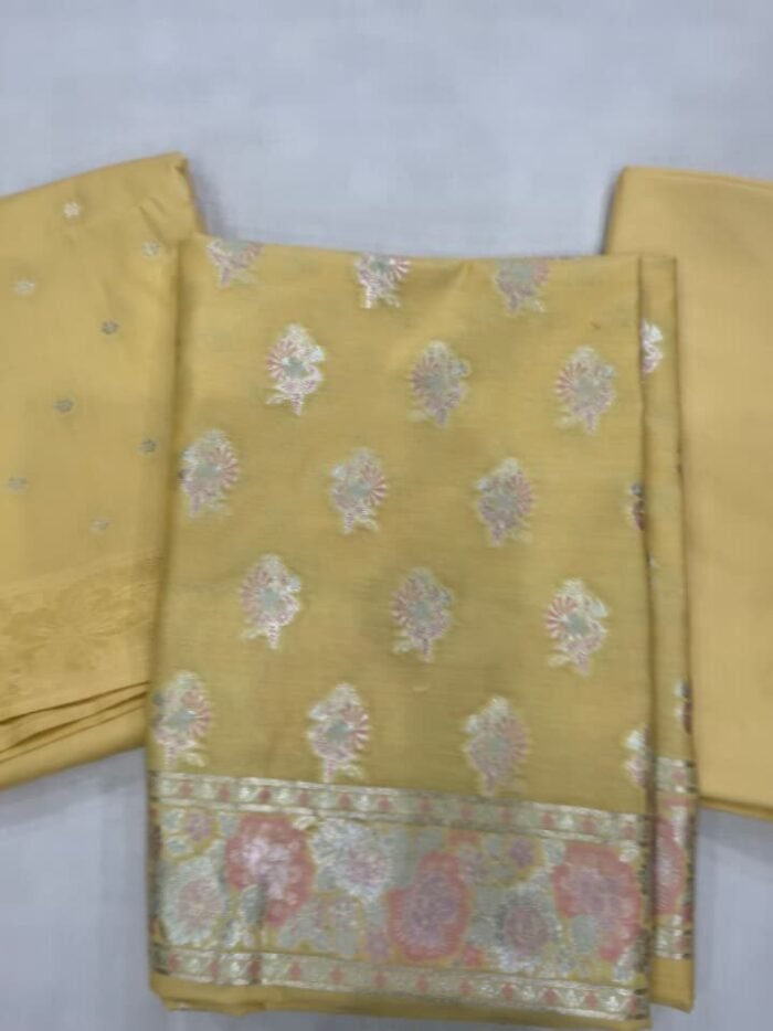 KashiFab BANARASI LADIES SUIT SET online - authentic Varanasi weave