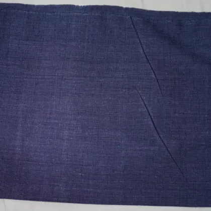 KashiFab Banarasi Pure Matka Silk Navy fabric wholesale Varanasi