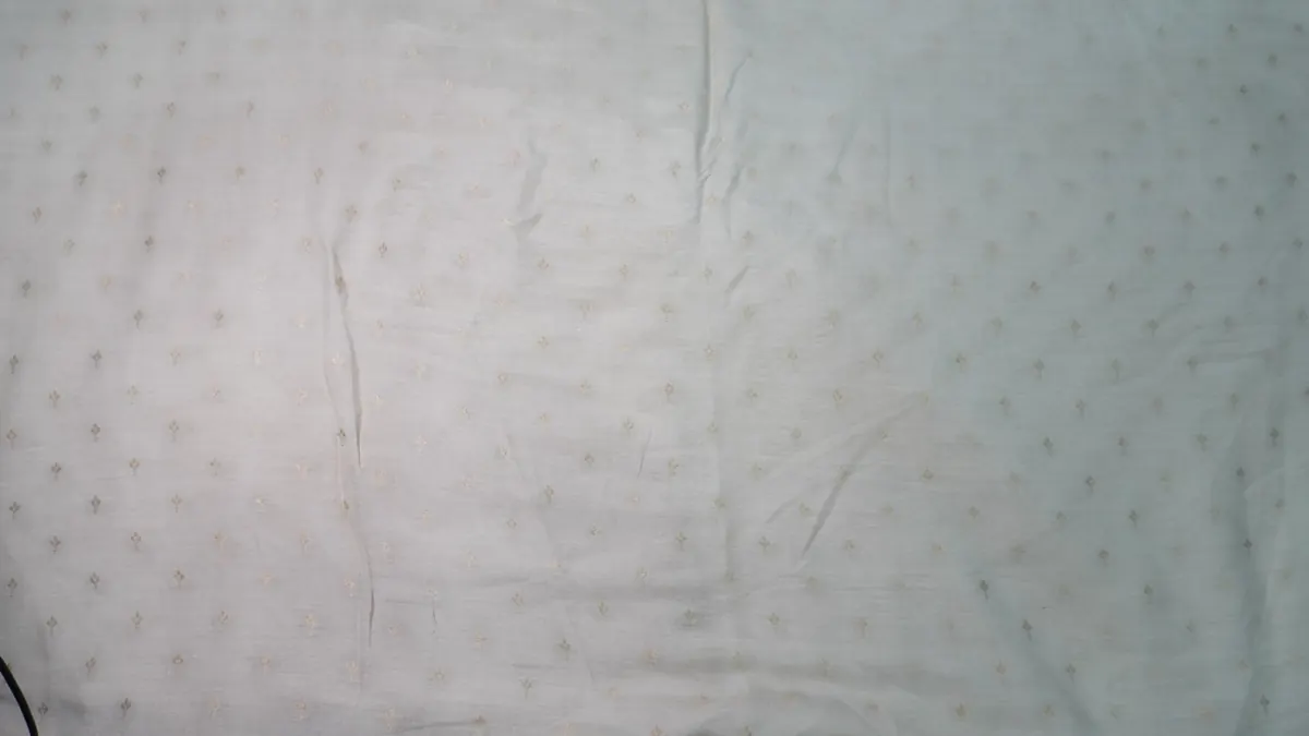 KashiFab Banarasi Pure Munga Zari Meena Buti Grey fabric wholesale Varanasi