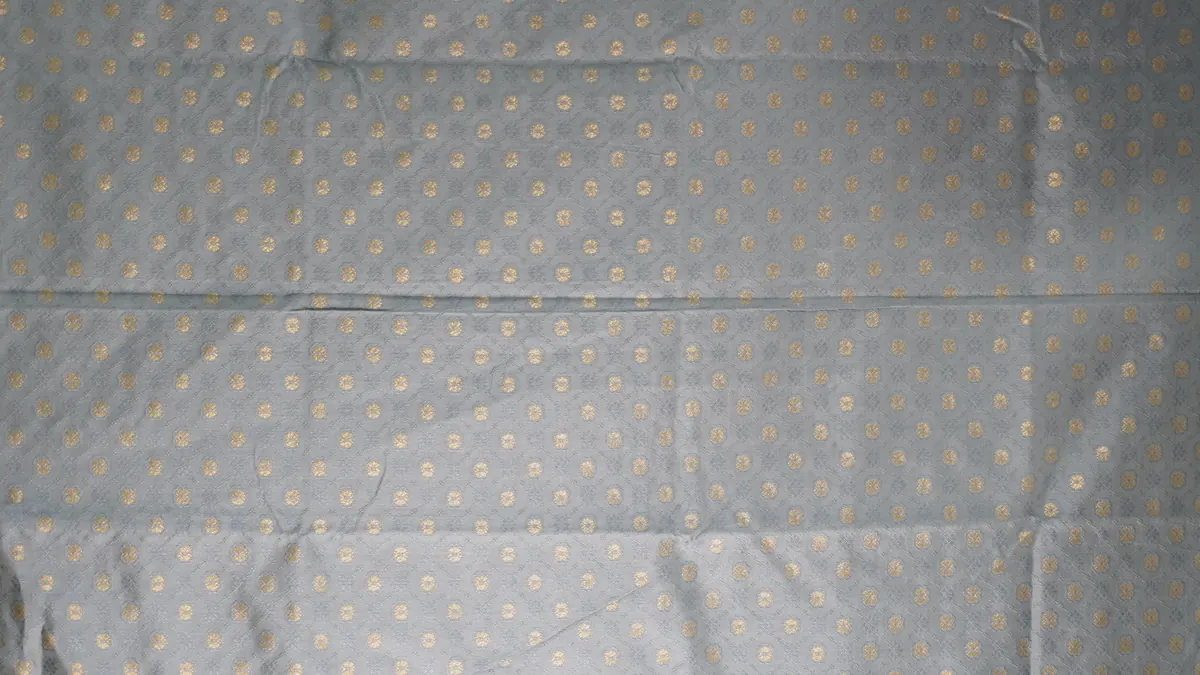 KashiFab_banarasi_pure_resham_cotton_meena_jacquard_cho_u19_grey_01 KashiFab Banarasi Pure Resham Cotton Meena Jacquard Grey fabric wholesale Varanasi