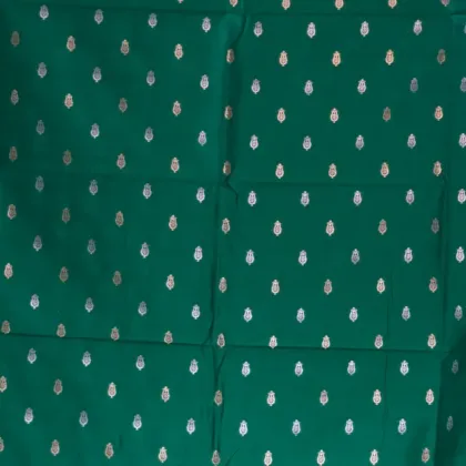 KashiFab Banarasi Resham Zari Meena Brocade Teal fabric wholesale Varanasi