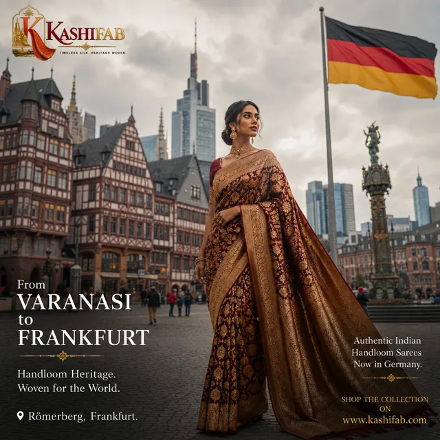 KashiFab Varanasi Silk Exporters & Suppliers in Frankfurt - Banaras silk fabric online