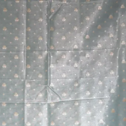 KashiFab Banarasi Sartan Zari Meena Brocade Grey fabric wholesale Varanasi