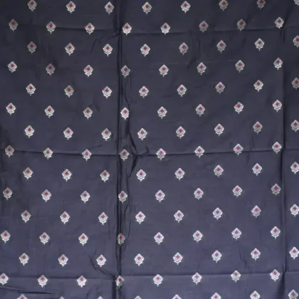 KashiFab Banarasi Sartan Zari Meena Brocade Navy fabric wholesale Varanasi
