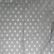 KashiFab Banarasi Sartan Zari Meena Brocade Grey fabric wholesale Varanasi