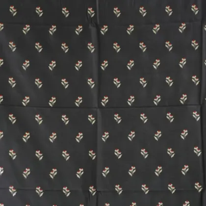 KashiFab Banarasi Sartan Zari Meena Brocade Charcoal fabric wholesale Varanasi