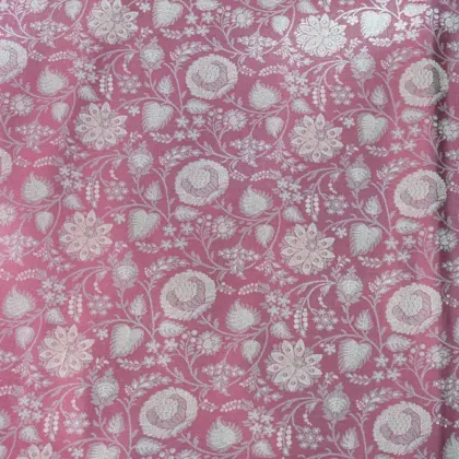 KashiFab Banarasi Vintage Brocade Wine fabric wholesale Varanasi
