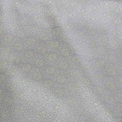 KashiFab Banarasi Vintage Brocade Grey fabric wholesale Varanasi