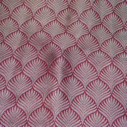 KashiFab Banarasi Vintage Brocade Wine fabric wholesale Varanasi
