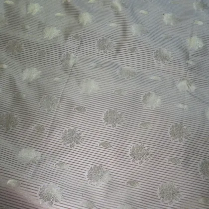 KashiFab Banarasi Vintage Brocade Charcoal fabric wholesale Varanasi