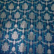 KashiFab Banarasi Vintage Brocade Navy fabric wholesale Varanasi