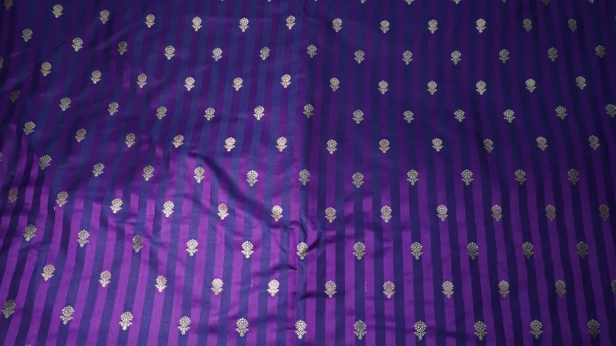 KashiFab_banarasi_vintage_brocade_cho_u37_purple_01 KashiFab Banarasi Vintage Brocade Purple fabric wholesale Varanasi