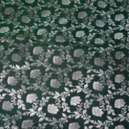 KashiFab Banarasi Vintage Brocade Teal fabric wholesale Varanasi