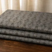 KashiFab Banarasi Heritage Embroidery Fabric folded on table - Banaras fabric cover