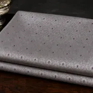 KashiFab Banarasi Kimkhab Brocade folded on table - Banaras fabric cover