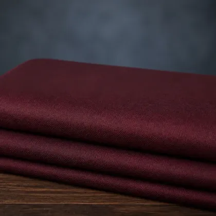 KashiFab Banarasi Pure Matka Silk folded on table - Banaras fabric cover