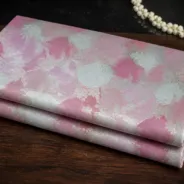 KashiFab Banarasi Rangkat Royale Brocade folded on table - Banaras fabric cover