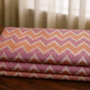 KashiFab Banarasi Rangkat Royale Brocade folded on table - Banaras fabric cover