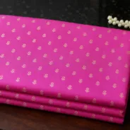 KashiFab Banarasi Resham Zari Meena Brocade folded on table - Banaras fabric cover