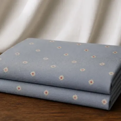 KashiFab Banarasi Resham Zari Meena Brocade folded on table - Banaras fabric cover