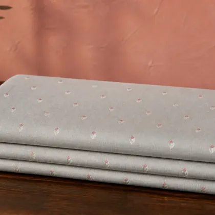 KashiFab Banarasi Sartan Zari Meena Brocade folded on table - Banaras fabric cover