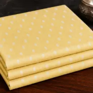 KashiFab Banarasi Sartan Zari Meena Brocade folded on table - Banaras fabric cover