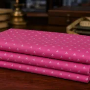 KashiFab Banarasi Sartan Zari Meena Brocade folded on table - Banaras fabric cover