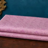 KashiFab Banarasi Vintage Brocade folded on table - Banaras fabric cover