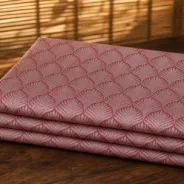 KashiFab Banarasi Vintage Brocade folded on table - Banaras fabric cover