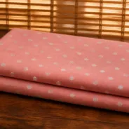 KashiFab Banarasi Vintage Brocade folded on table - Banaras fabric cover