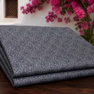 KashiFab Banarasi Fancy Yarn Viscose Jacquard folded on table - Banaras fabric cover