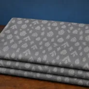 KashiFab Banarasi Fancy Yarn Viscose Jacquard folded on table - Banaras fabric cover