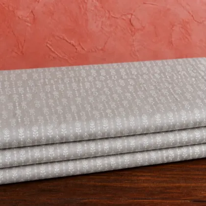 KashiFab Banarasi Fancy Yarn Viscose Jacquard folded on table - Banaras fabric cover